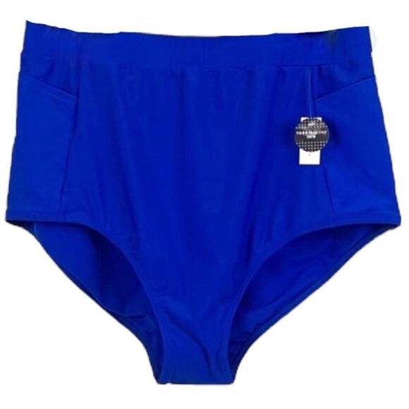 Torrid Blue Ultra High-Rise Active Swim Bottom with Pockets NWT 3 3XL - Picture 6 of 12